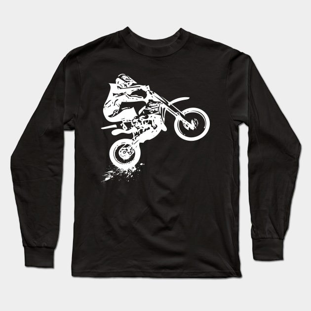 MX Motocross Long Sleeve T-Shirt by debageur